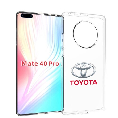 Чехол MyPads toyota-тойота-4 мужской для Huawei Mate 40 Pro (NOH-NX9) задняя-панель-накладка-бампер