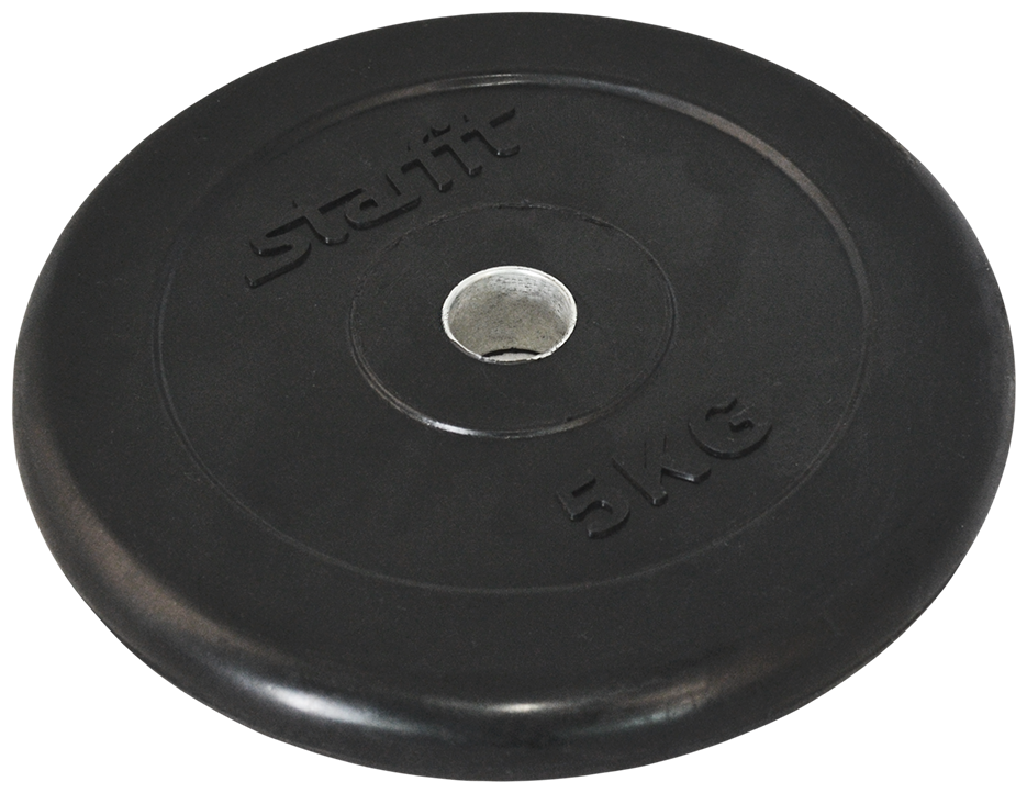 Блин Starfit BB-202 для гантели обрезин. 5кг черный (УТ-00007172) - фото №1