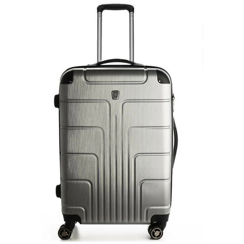 фото Чемодан luyida, 60 л, размер m, серый, серебряный