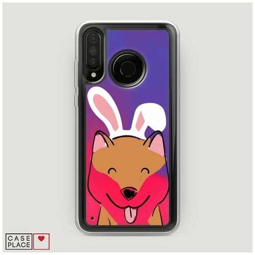 фото Жидкий неоновый чехол "лисозаяц" на honor 20 lite 2020 / хонор 20 лайт 2020 case place
