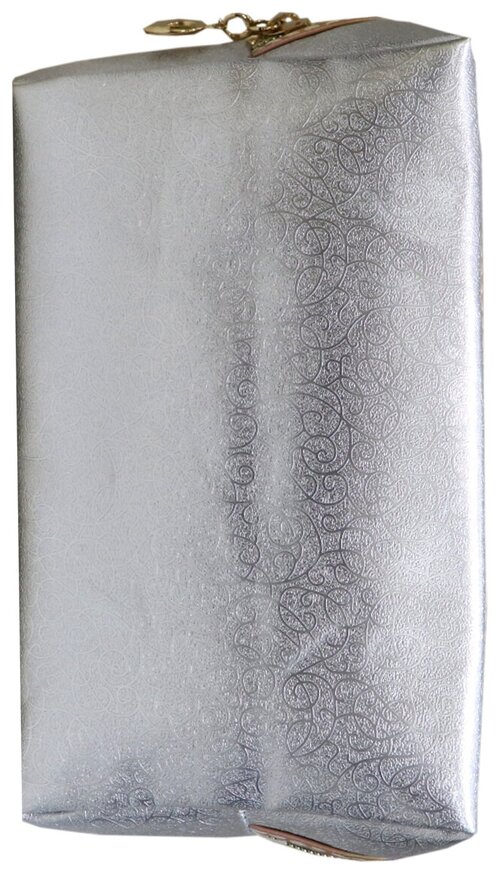 Косметичка Crystel Eden, 8х11х17 см, серебряный