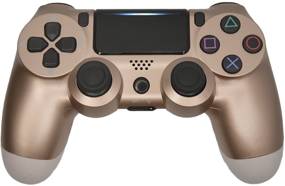 Геймпад для PlayStation 4 / Джойстик совместимый с PS4, PC и Mac, устройства Apple, устройства Android / розовое золото