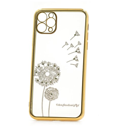 фото Чехол на айфон 11 pro max kruche flash drill gold кruче