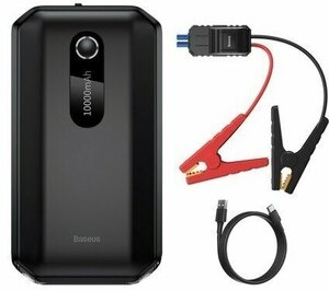 Пуско-зарядное устройство Baseus CGNL020101 Super Energy Air Car Jump Starter (10000 мА/ч, пиковый ток 1000А) Black