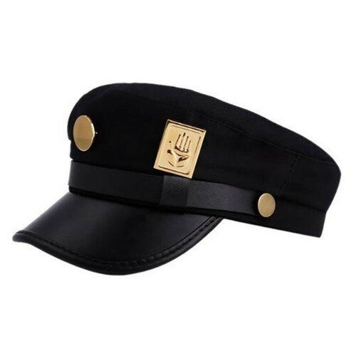 Кепка Джотаро Куджо - Jotaro Kujo JoJo’s Bizarre Adventure (чёрный рант) kujo jotaro belt jojo s bizarre adventure cosplay cosumes accessories purple cyan two tune pu waistband