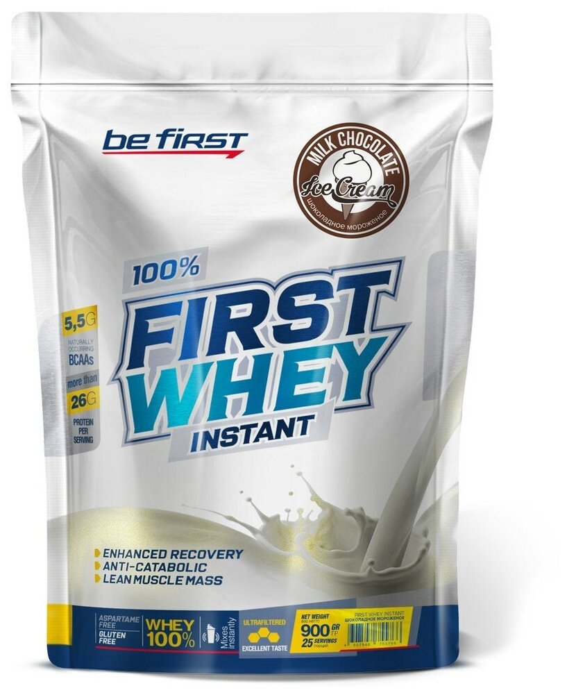 Be First First Whey instant (900г) Банановое мороженное