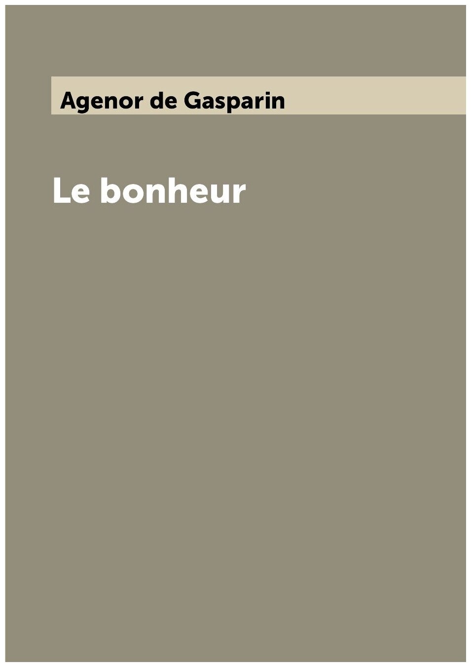 Le bonheur