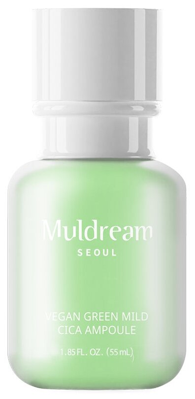 Muldream Vegan Green Mild Cica Ampoule ампульная сыворотка с экстрактом центеллы азиатской, 55 мл