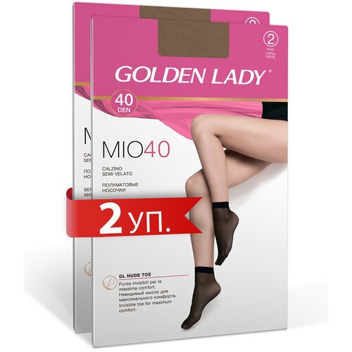 Носки Golden Lady, 40 den, 4 пары, размер 0 (one size) , бежевый гольфы golden lady 40 den 4 пары размер 0 one size