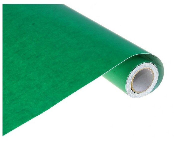 Пленка самоклеящаяся, зелёная, 0.45 м х 3 м, 8 мкр - фотография № 2