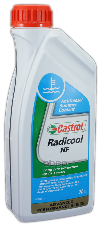 CASTROL RADICOOL NF (1L)_антифриз! концетрат синий\ CASTROL 15C2AF | цена за 1 шт