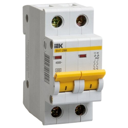 Автоматический выключатель IEK ВА 47-29М (C) 4,5kA 16 А авт выкл ва47 29 3р 2а 4 5ка х ка в иэк