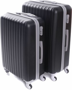 Комплект чемоданов Feybaul 27028, 2 шт., размер M/L, черный