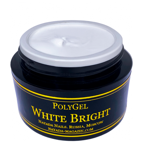 Полигель для наращивания ногтей Nayada White Bright 60 гр