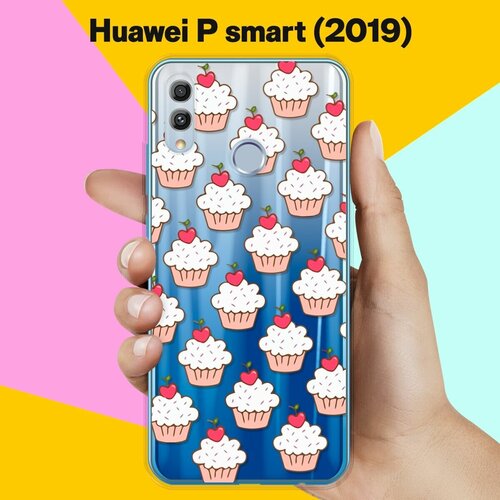 Силиконовый чехол Капкейки на Huawei P Smart (2019)