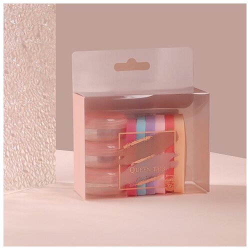 фото Набор для макияжа, 3 баночки для хранения , 6 спонжей, цвет микс mikimarket