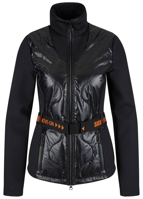 Куртка  Sportalm, демисезон/зима, средней длины, силуэт прилегающий, размер 42, черный