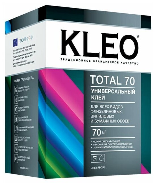 KLEO TOTAL 70 Универсальный обойный клей (сыпучий, 70 м2)