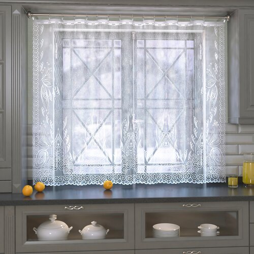 Тюль для кухни ш210 х в165 см м485а 900₽