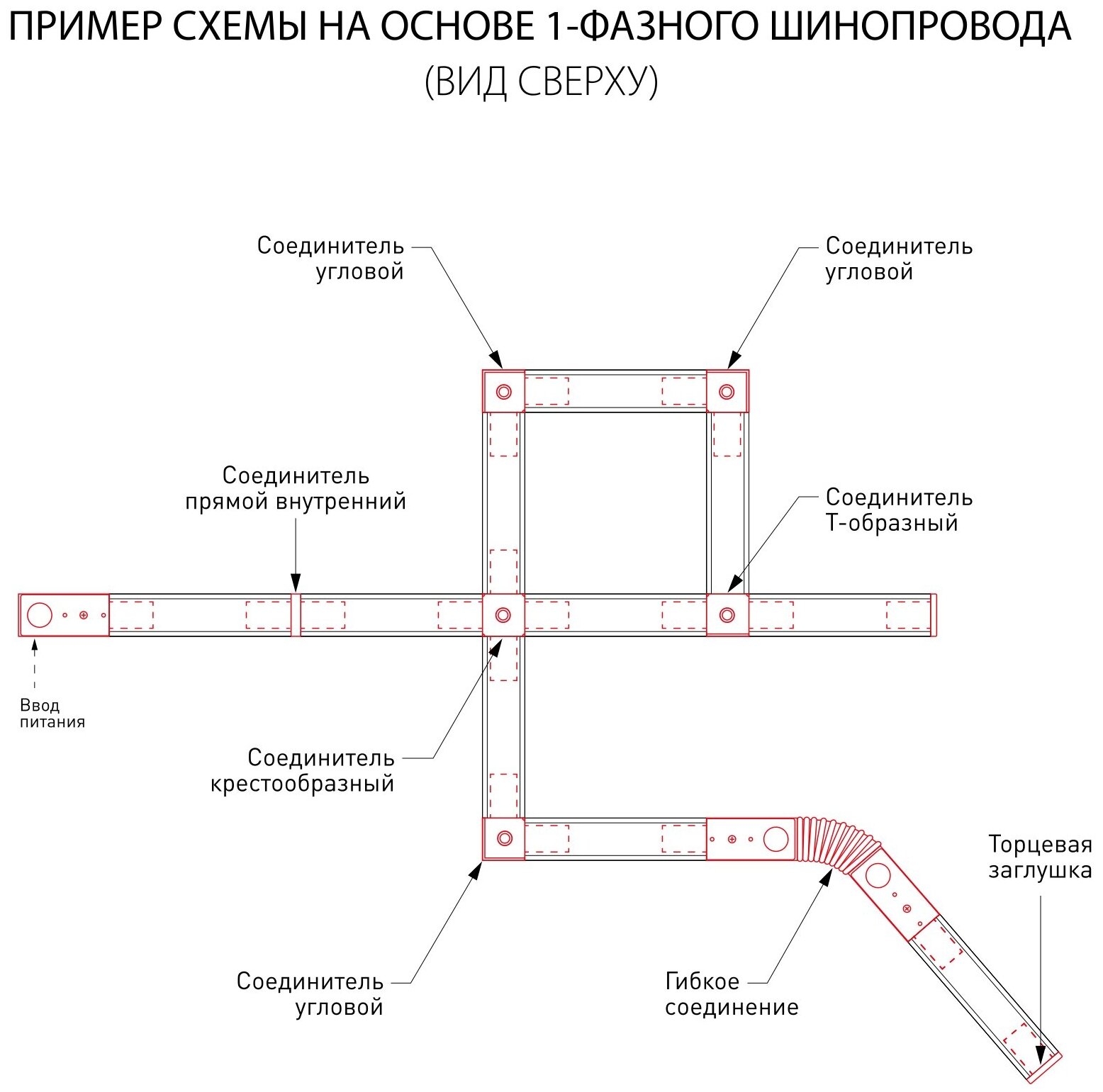 Шинопровод встраиваемый Elektrostandard TRL-1-1-100-BK 4690389112577 - фото №9