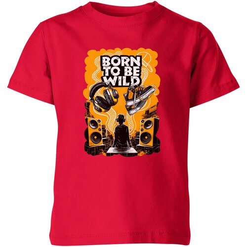 Футболка Us Basic, размер 4, красный сумка urban born to be wild зеленое яблоко