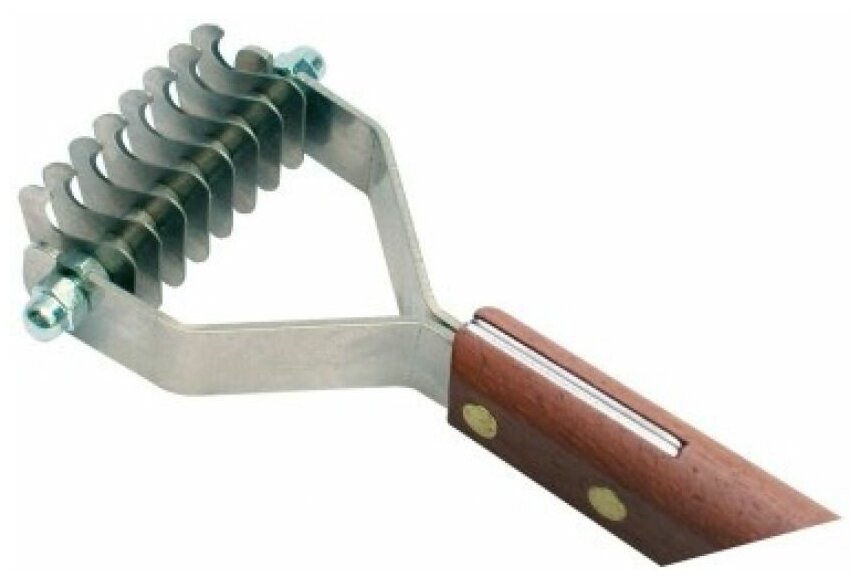 SHOW TECH стриппинг 8 ножей с деревянной ручкой для жесткой шерсти . - фотография № 6
