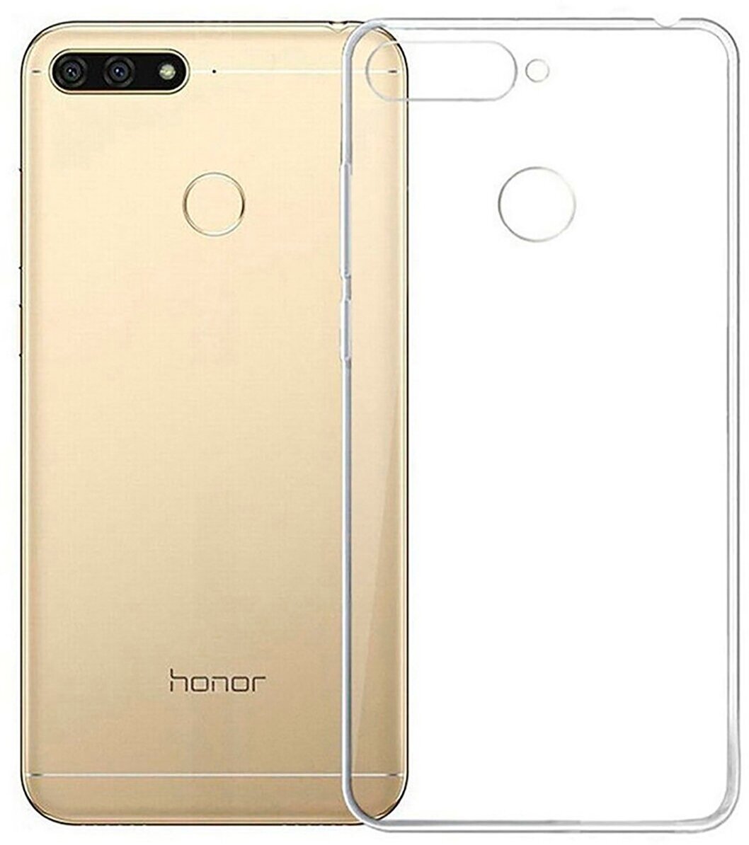 Защитный чехол на Honor 7C, 7A Pro, Huawei Y6 Prime (2018), Хуавей У6 Прайм 2018, Хонор 7А Про, 7С прозрачный