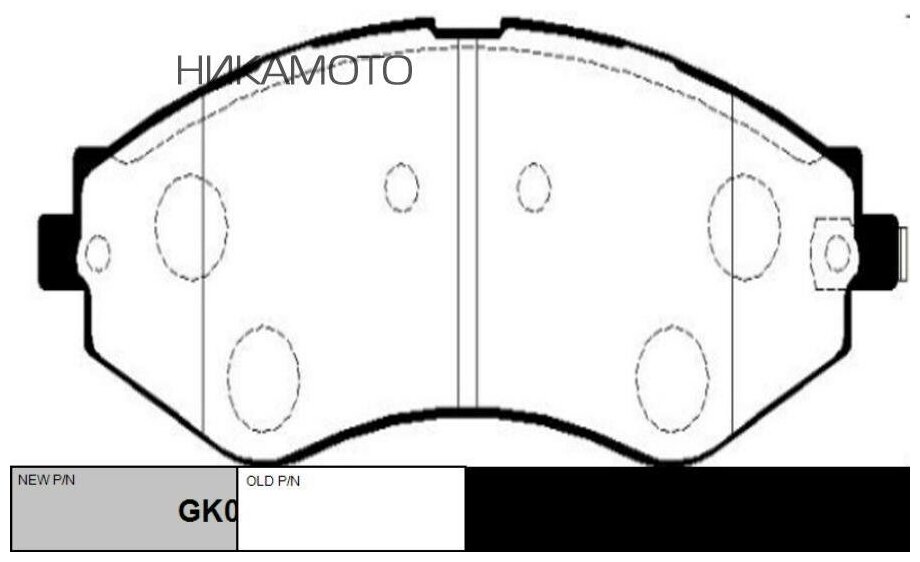 CTR GK0440 Колодки тормозные, передние (Старый CKKD12)