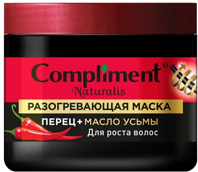 Маска для волос Compliment Naturalis Перец+Масло усьмы 500мл