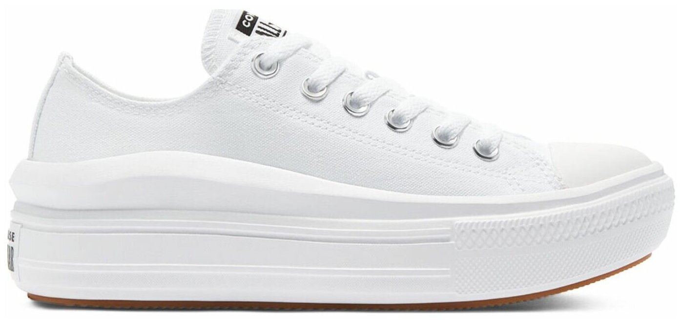 Кеды женские Converse Chuck Taylor All Star Move Low Top 570257 текстильные белые 