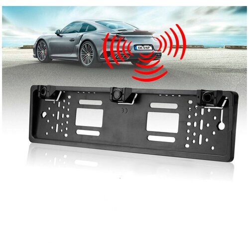 Камера заднего вида - рамка номера CCD808 с парктроником 399900₽