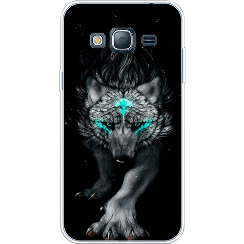 Силиконовый чехол на Samsung Galaxy J3 2016 / Самсунг Галакси Джей 3 2016 Волшебный волк