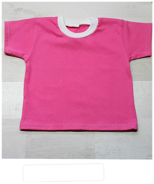 футболка детская/однотонная/желтая/розовая/для девочек/110 см/5 лет/хлопок 100%