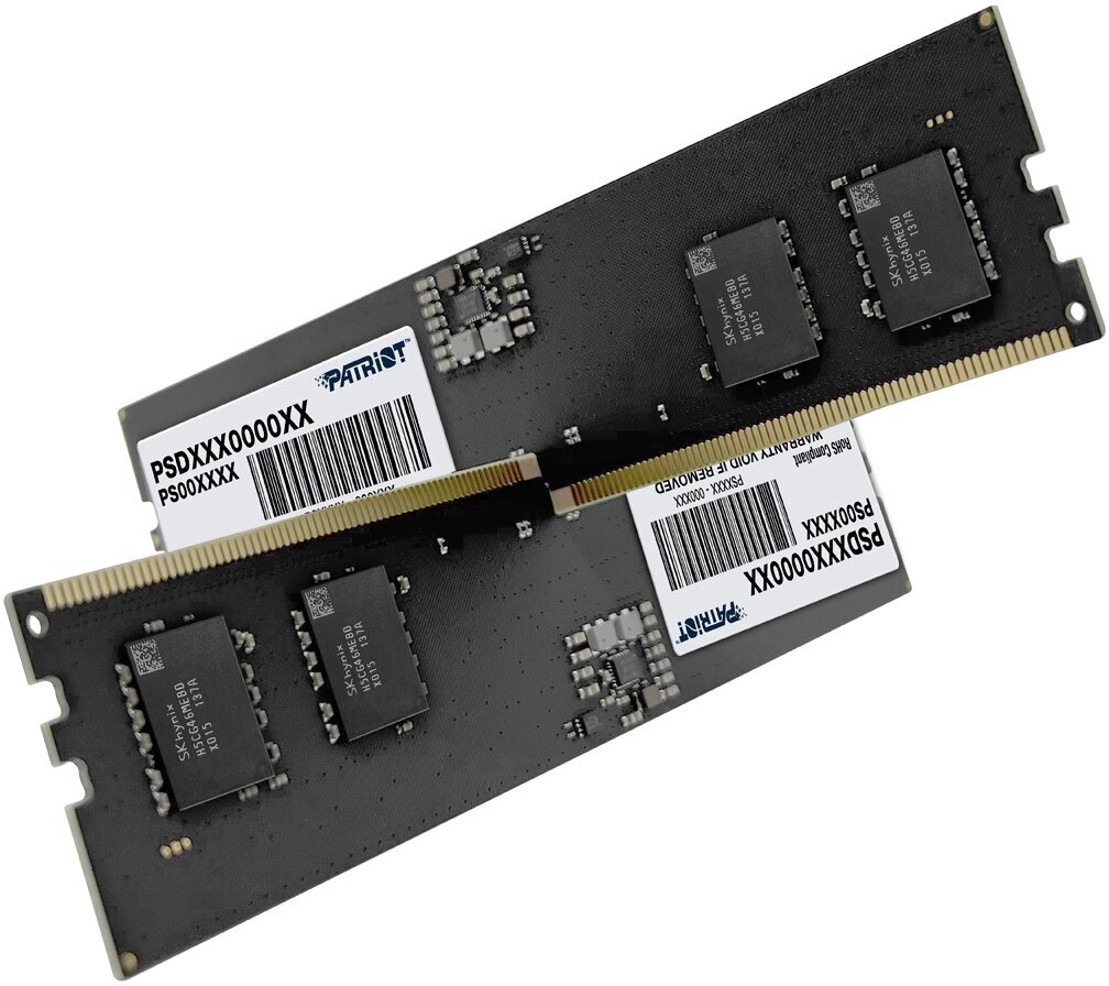 Оперативная память Patriot Signature DDR5 - 2x 16Gb, 5600 МГц, DIMM, CL46 (psd532g5600k) - фото №2