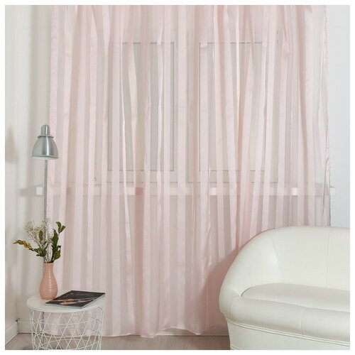 фото Штора тюльgermany 051 tule t 290х260 см, пепельно розовый, п/э 100% qwen