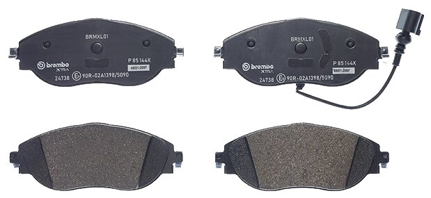 Дисковые тормозные колодки передние brembo P 85 144X (4 )