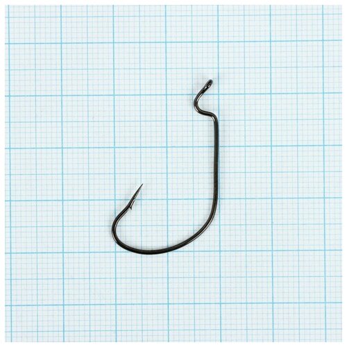 фото Крючки офсетные yugana o'shaughnessy worm № 1/0, 4 шт в упак. нет бренда