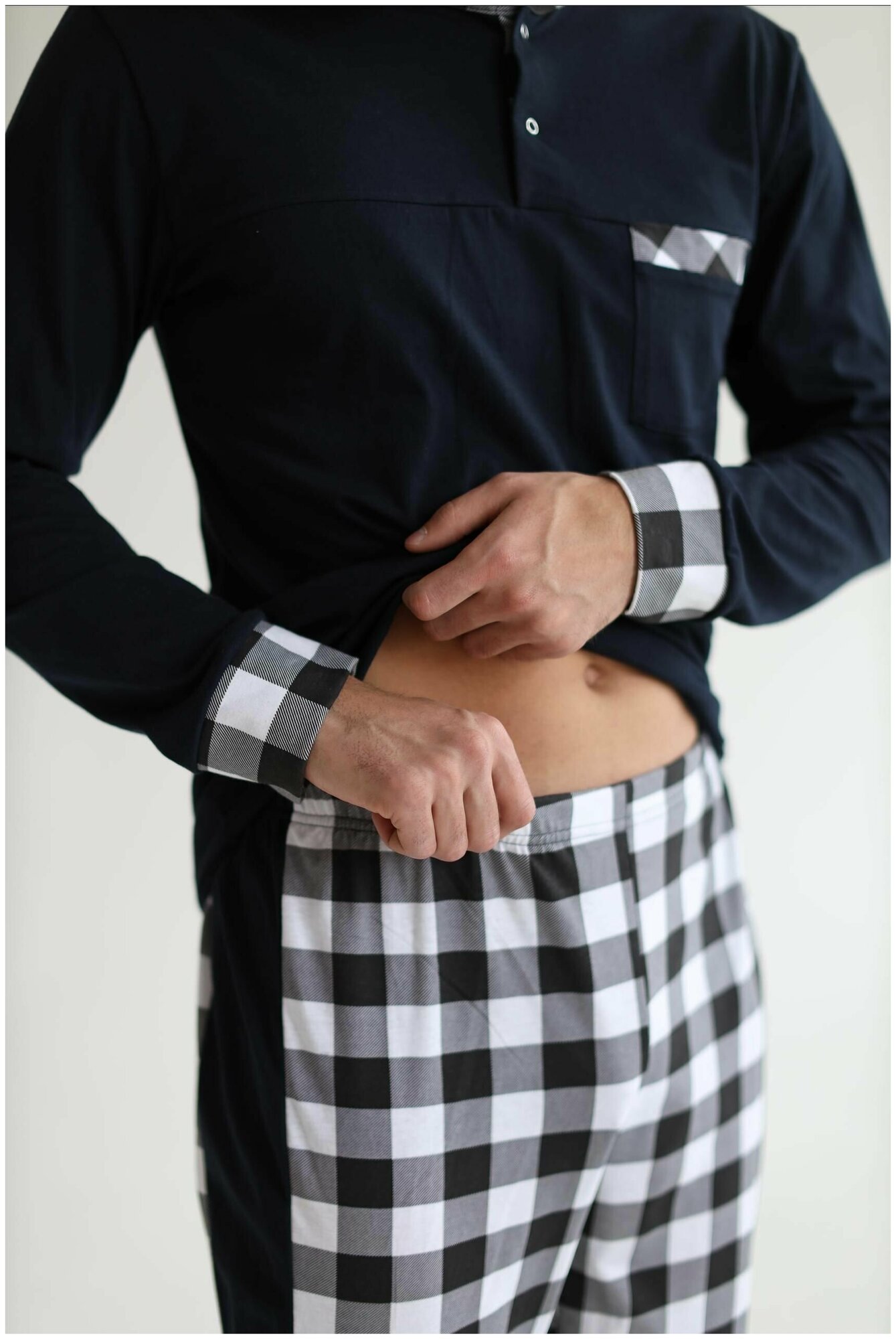Домашний костюм, пижама мужская, комплект брюки свитшот, DomTeks - фотография № 9