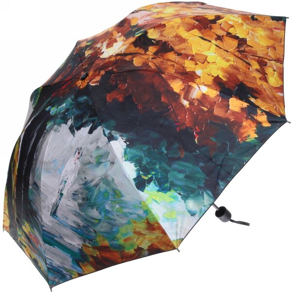 Мини-зонт Ultramarine, механика, 4 сложения, купол 95 см., 8 спиц, чехол в комплекте, для женщин