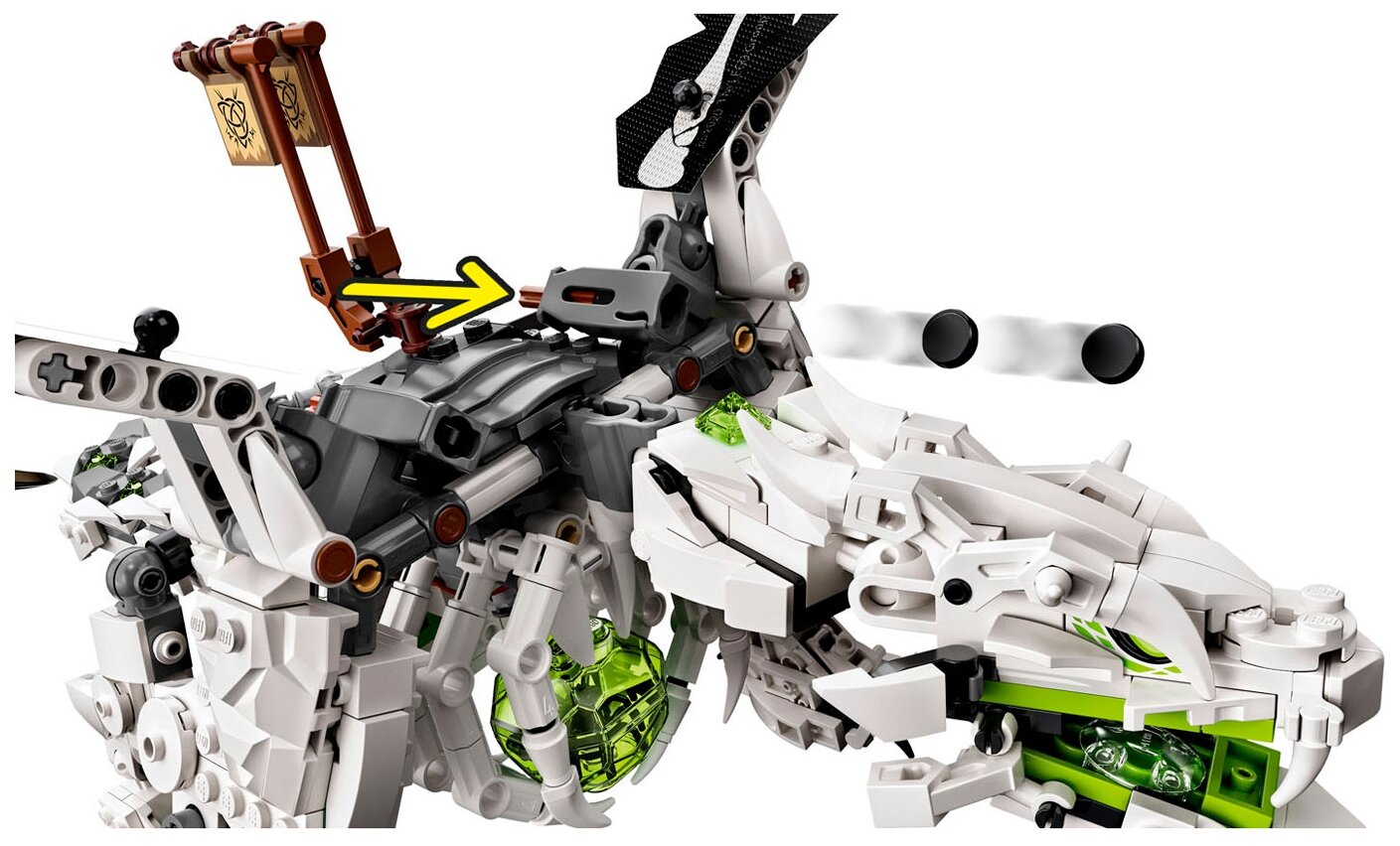 Конструктор LEGO Ninjago Дракон чародея-скелета, 1016 деталей (71721) - фото №6