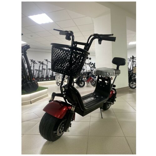 Электроскутер Wolong C1 PROСамокат с сиденьем и корзинойСамокат электрическийМощность 800ВтЭлектробайк 51700₽