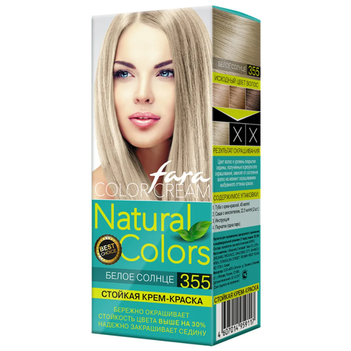 Крем-краска для волос Fara Natural Colors 353 белое золото