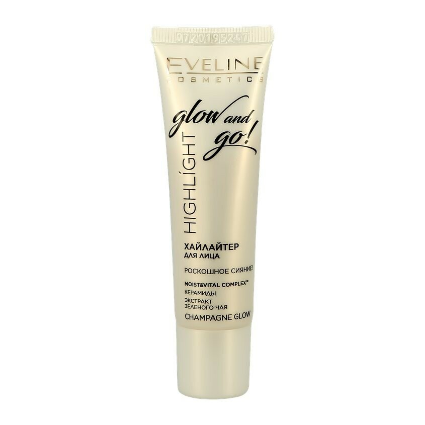 Хайлайтер для лица `EVELINE` Glow&Go сияющий, тон Champagne glow