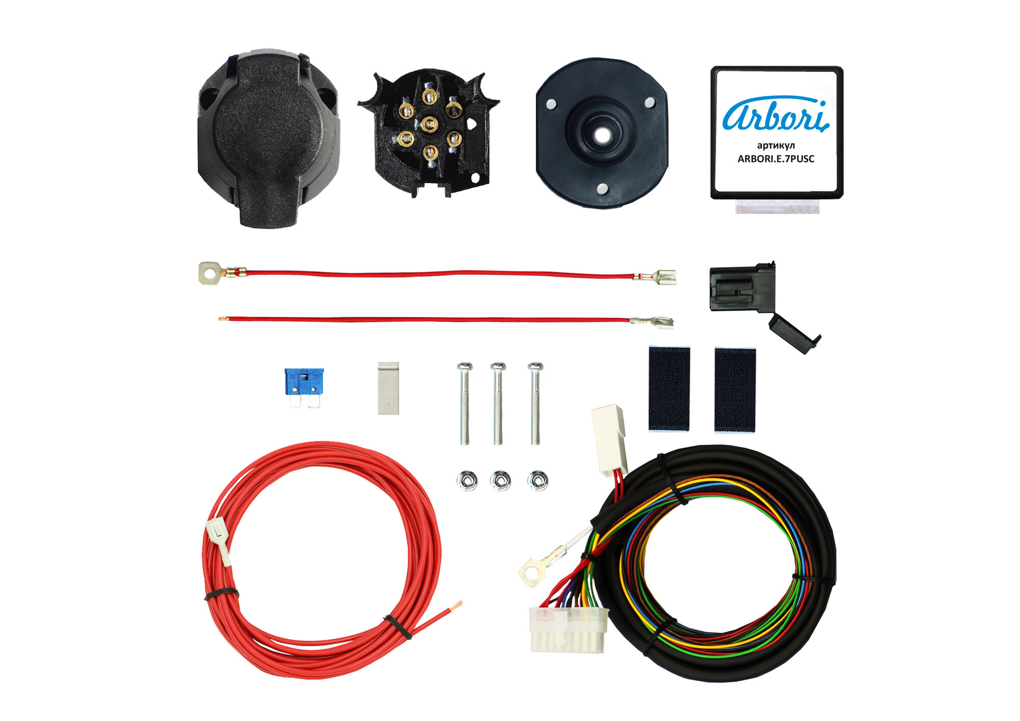 Универсальный комплект электрооборудования ARBORI для ТСУ Smart Connect (7 PIN) с блоком согласования