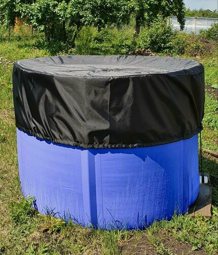 Изображение товара Бочка ёмкость складная 1000 Л Chudo TM для воды, полива, бани и душа ПВХ 3в1 крышка и кран