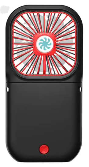 Вентилятор портативный + powerbank 3000mAh Xiaomi F20 черный