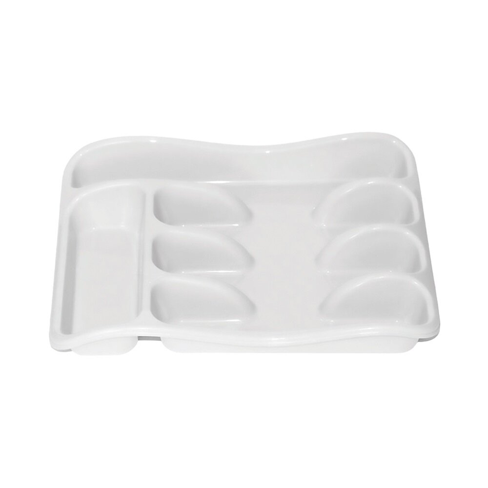 Лоток для столовых приборов 33*258*54 см (белый) 