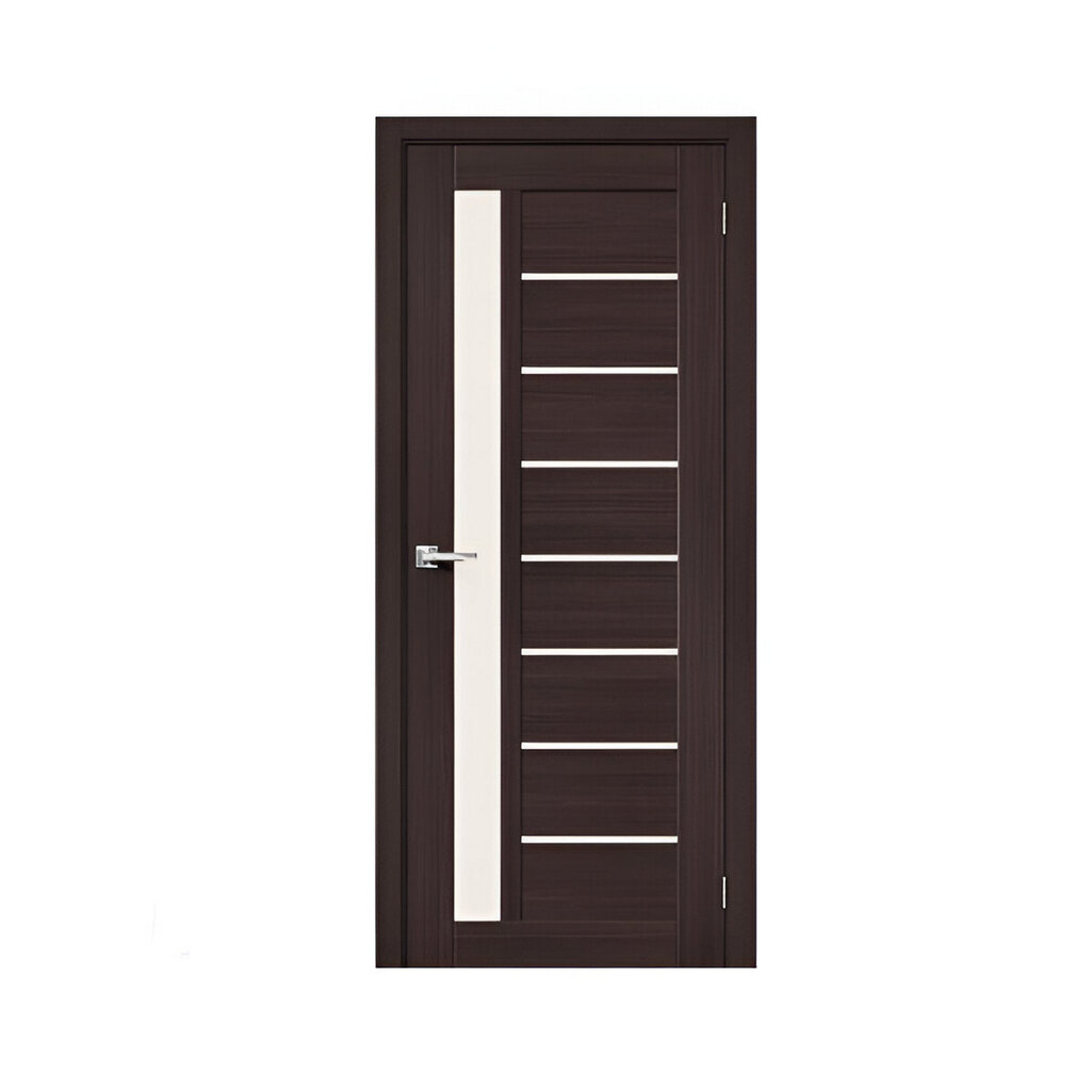 Дверь межкомнатная Браво-27 Wenge Melinga Magic Fog ДО80, 153-1302, со стеклом 2000 x 800 мм