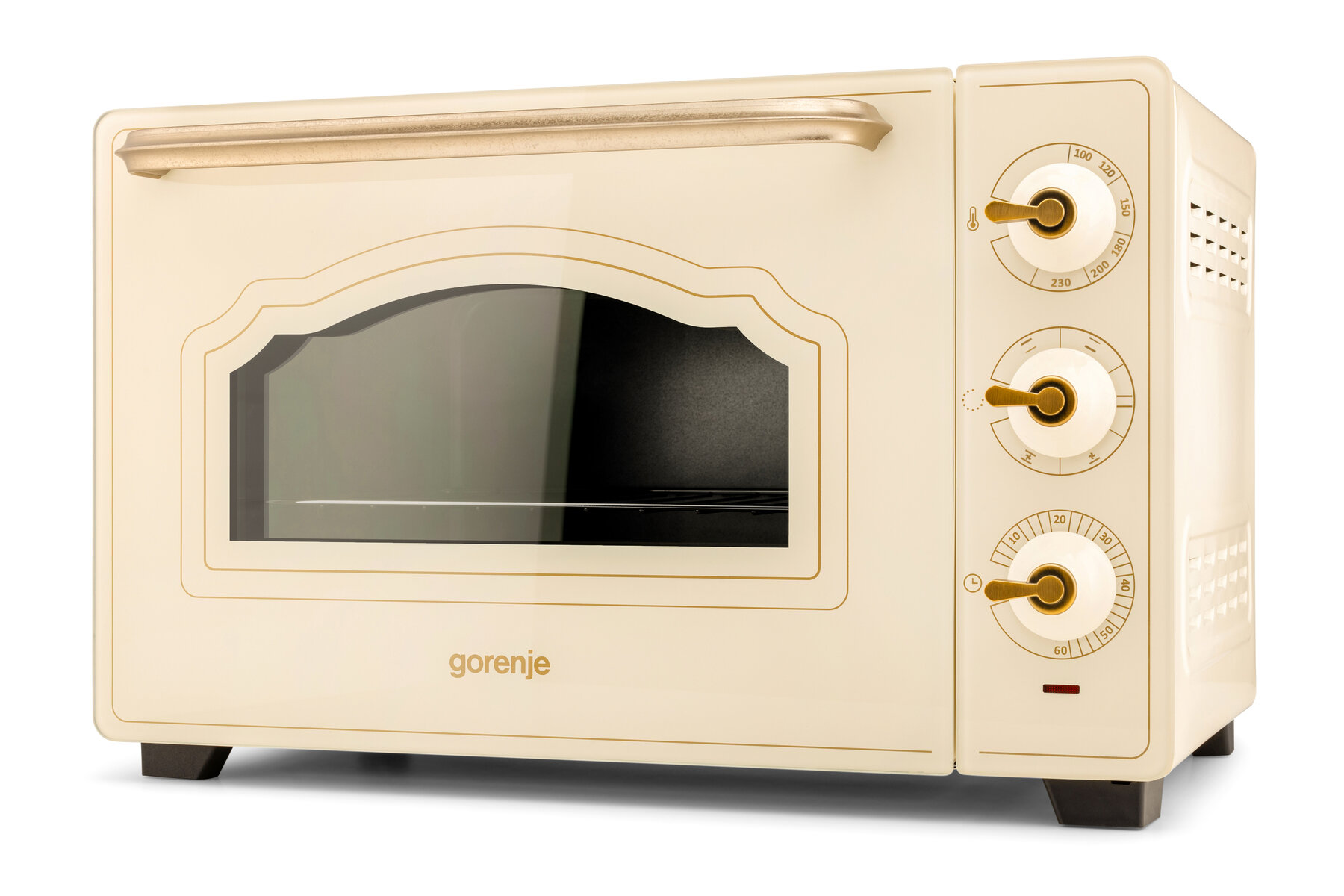 Мини-печь Gorenje OM30CLI 30 л освещение духовки противень конвекция Слоновая кость