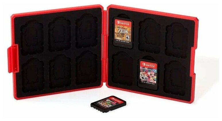 Кейс для хранения 12 картриджей Nintendo Switch (Super Mario)